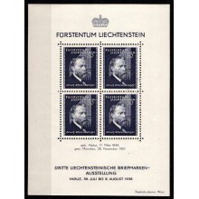 Komponisten Josef Rheinberger. Miniark. Postfrisk.